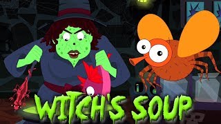 bruxas Sopa Assustador rimas miúdos canção Halloween Preschool Rhymes Songs for Toddlers Witch Soup [upl. by Nnadroj399]