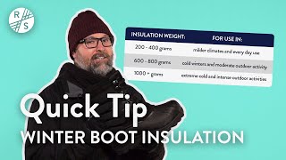 Rogans Shoes Quick Tip  Winter Boot Insulation [upl. by Nodababus]