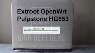 Extroot Openwrt Pulpstone hg553 زيادة مساحة التخزين [upl. by Culver296]