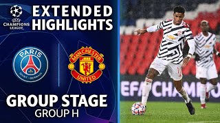 Paris SaintGermain vs Manchester United Extended Highlights  UCL on CBS [upl. by Schram]