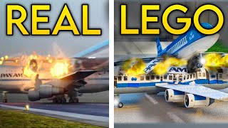 Plane Crash Animation VS Lego Recreation FULL MOVIE [upl. by Hakon830]