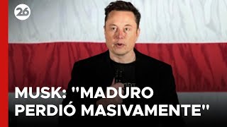 quotMaduro perdió masivamentequot sentenció Elon Musk [upl. by Gnouv]