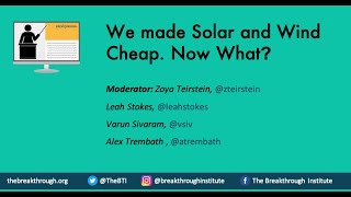 We Made Solar and Wind Cheap Now What [upl. by Ellebasi]