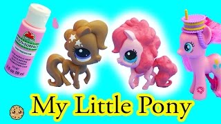 Custom DIY Painting Littlest Pet Shop Into Pinkie Pie Do It Yourself Caft Video [upl. by Nerradal]