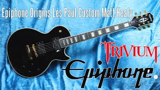 Epiphone Les Paul Custom Origins  sygnatura Matt Heafy TRIVIUM  FOG [upl. by Inuat340]