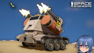 This Chubby Anti Materiel Tank is a Mobile CIWS Space Engineers [upl. by Aettam]