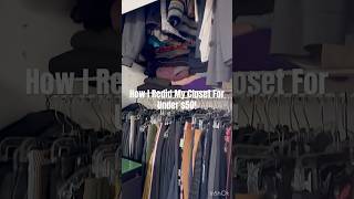 HOW TO MAXIMIZE YOUR CLOSET SPACE diy closetmakeover howto [upl. by Aisital290]