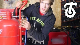 DIY Sandblaster  building Homemade [upl. by Nilauqcaj]