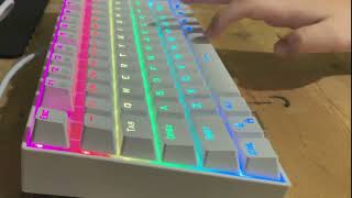 Redragon k552 blue switches sound test [upl. by Nylzaj]