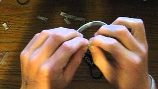 How to make an adjustable hockey lace bracelet [upl. by Nichani441]