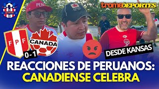 PERÚ 01 CANADÁ por COPA AMÉRICA 2024 REACCIONES Hinchas peruanos  Trome [upl. by Alyahc]