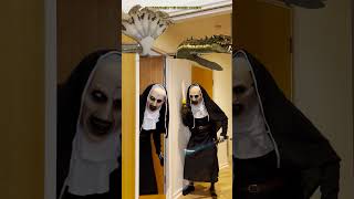 Funny video try not to laugh Funny Nun prank bhoot wala Anaconda snake magic [upl. by Iniretake790]