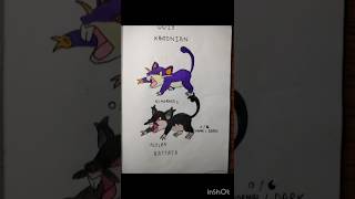 Creating my own Pokedex Entry number 0019 rattata mouse pokemon pokemonred pokemonsunandmoon [upl. by Kelcey]