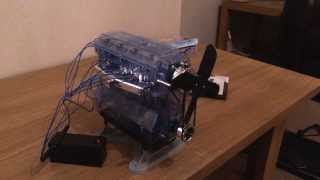 Haynes 4 Cylinder Combustion Engine Working Model [upl. by Auohp]