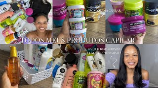 TUOR POR TODOS MEUS PRODUTOS DE CABELO ALISADO [upl. by Fendig927]