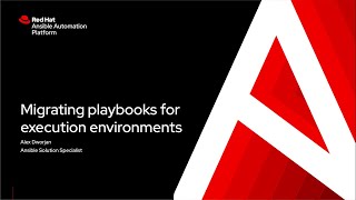 Migrating Playbooks for Execution Environments [upl. by Ytirahc359]