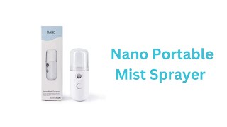 ✨ Instant Hydration OntheGo Cool Mist Sprayer  Nano Portable Face Mist Spray 💦🌸 CoolMistSprayer [upl. by Viki743]