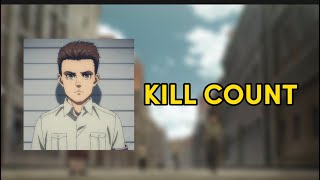 Attack on Titan  Marcel Galliard Kill Count [upl. by Fiske641]