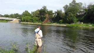 Charles Giguère sortie de pêche à la rivière des milleîles [upl. by Eelnodnarb834]