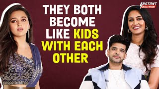 Karan Kundra amp Erica Fernandes Interview on Karan Tejaswi Relationship Falling in love amp more [upl. by Peacock]