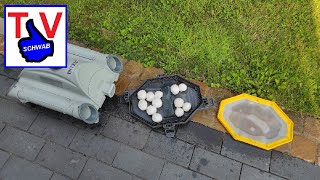 Intex Poolsauger 28001 Poolroboter Lifehack mit Filterbällen  DIY filterballs tuning cleaning robot [upl. by Ledif663]