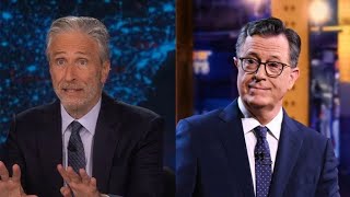 Jon Stewart Colbert amp Fallon React to HarrisTrump Debate “Holy S She Crushed That [upl. by Eelrebma]