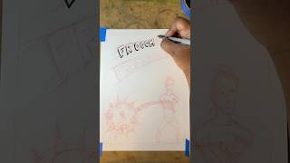 New Horror Comic Page HAND LETTERING Swinging Chain Sounds INKS Part One [upl. by Aguayo688]