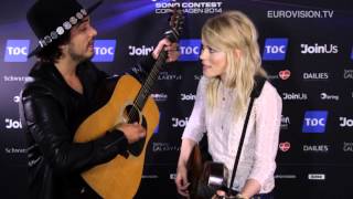 Video Snack The Common Linnets unplugged performance of Calm After The Storm The Netherlands [upl. by Artinek370]