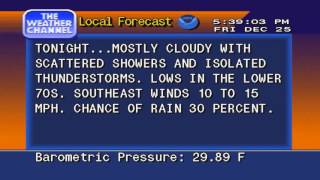 WeatherStar4000  122515 [upl. by Ebony]