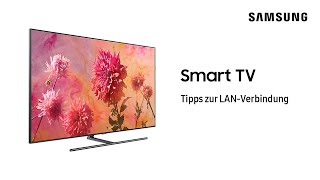 Samsung Smart TV Tipps zur LANVerbindung [upl. by Eadas]