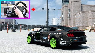 GYMKHANA MONSTER ENERGY RTR MUSTANG STEERING WHEEL  Assetto Corsa [upl. by Bridges]