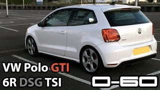 VW Polo GTI DSG 060 2010 14 TSI Twincharged 180 BHP [upl. by Adnotal62]