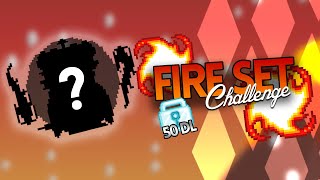 50 Dl Fire Set Challenge Must Watch  Growtopia [upl. by Hinze939]