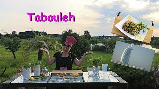 Tabouleh  Arabischer Salat  Tasty Food Style  Kulinarische Reise nach Dubai [upl. by Tnecniv]