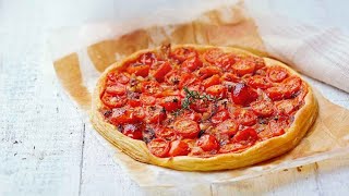 Recette  Tarte fine tomateséchalotes par Laurent Mariotte [upl. by Chappelka949]