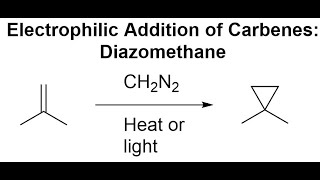 Electrophilic Addition of Carbenes Diazomethane [upl. by Norraf96]