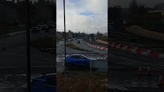 Getting on Westfield Roundabout Falkirk District Scotland UK [upl. by Toshiko]