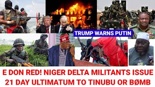 Niger Delta Militants Issue 21 Days Ultimatum To Tinubu As Protest Breaks Out  Video [upl. by Ailito]