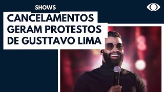 Gusttavo Lima protesta após cancelamentos [upl. by Niamart]