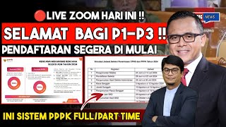 SELAMAT ‼️ JADWAL DI UMUMKAN PAHAMI P3K FULL PART TIME JADI ASN PPPK 2024 ‼️ [upl. by Carlota]