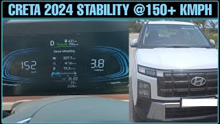 CRETA 2024 Stability Test 150 Kmph Speed  Creta 2015 vs Creta 2024  Driving Hub [upl. by Ayek]