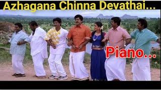 Azhagana Chinna Devathai  Keyboard  Samuthiram Movie Song  Harini  Shankar Mahadevan [upl. by Stearns]