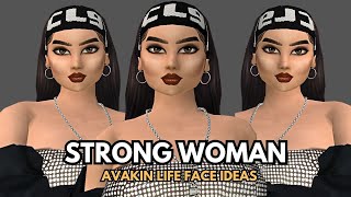 Avakin Life Face Ideas  Strong Woman Edition 🔥 [upl. by Salvidor]