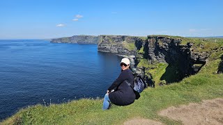 ME REGAÑAN POR USAR EL DRONNI ERA MIO  CLIFFS MOHER EN IRLANDA jamás volveré hacer esto [upl. by Eegnat]