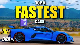 The Top 5 FASTEST CARS in Forza Horizon 5 2023 [upl. by Pytlik40]