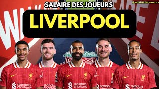 Salaire des Joueurs de LIVERPOOL 20242025 [upl. by Deibel]