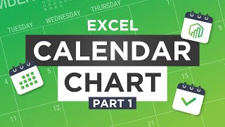 Build a Calendar Chart in Excel Excel Charts Tutorial [upl. by Eduardo]