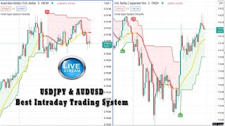 USDJPY amp AUDUSD M5 Scalping System Live Forex Signals 247  Best Forex Trading System For Intraday [upl. by Ahsieit910]