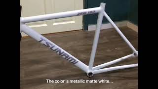 Fixed gear frame repainted  fixedgear  Tsunami SNM100  Custom Build fixie [upl. by Irollam]