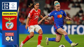 HIGHLIGHTS  Benfica vs Lyon UEFA Womens Champions League 202324 Quarterfinal First Leg [upl. by Karol63]